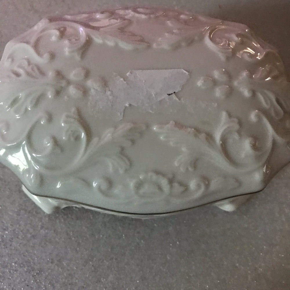 Ornate Lenox music Ceramic Box